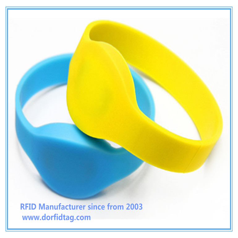 Waterproof RFID13.56MHZ MF1K S50 Wristband Bracelet for Access Control Sport Event Hearth Care Child Tracking